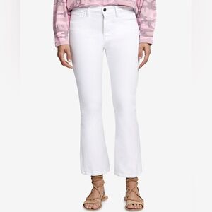 SANCTUARY Denim Robbie Cropped Flare Jeans White Women Size 25 $169 MSRP NWT